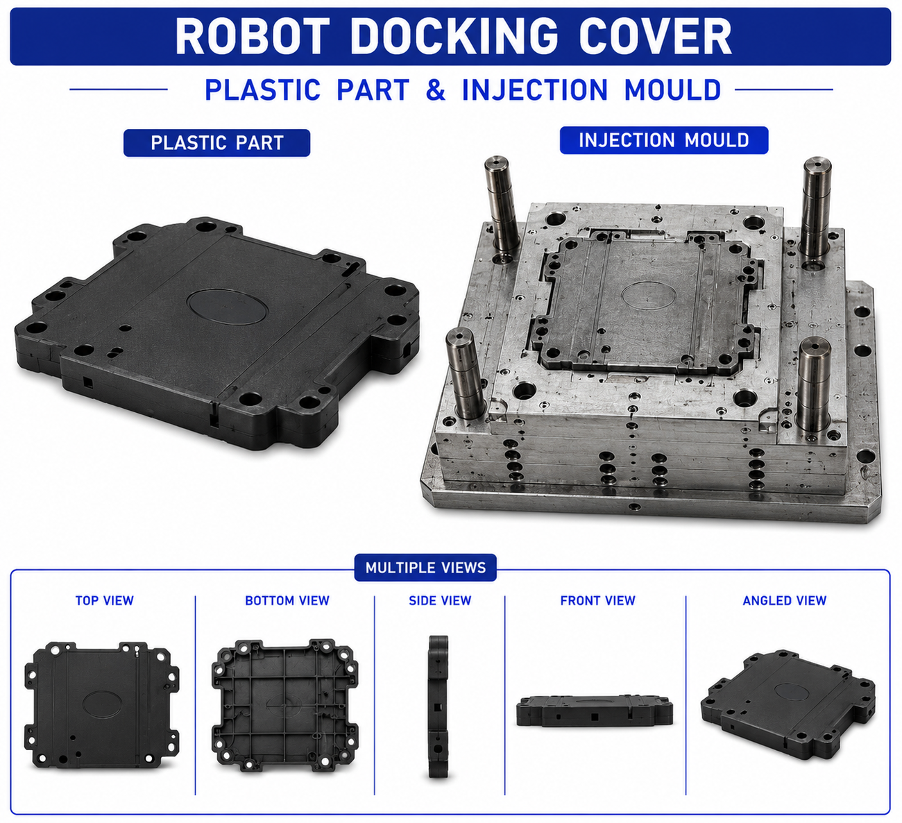 Robot Plastic Docking Cover Mould and Moulding Services